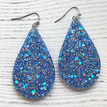 Load image into Gallery viewer, Randans Frameless Dangle Teardrops- blue
