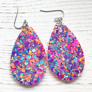 Randans Frameless Dangle Teardrops- dots and mixes