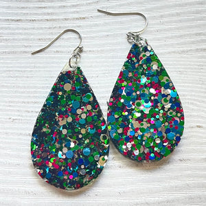 Randans Frameless Dangle Teardrops- dots and mixes